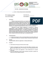 Esci 121N - Fundamentals of Surveying: Department of Geodetic Engineering