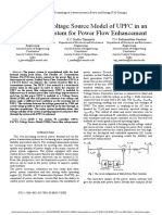 Response of Voltage Source Model of UPFC in An IEEE 5 Bus System For Power Flow Enhancement