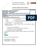 Evaluacion de Comunicacion 2 y 3 Secc