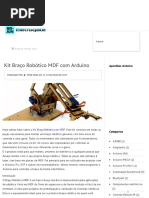 Kit Braço Robótico MDF Com Arduino - Blog Eletrogate