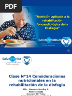 Consideraciones Nutricionales en La Rehabilitación de La Disfagia