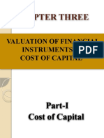 Chapter Three: Valuation of Financial Instruments & Cost of Capital