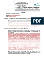 Atividade I - Metodologia Do Ensino de Ciencias