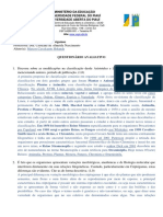 Questionário Avaliativo - Botânica - Respondido