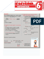 Ecuaciones de Primer Grado Con Una Incognita para Sexto Grado de Primaria