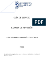 Guia para Examen de Admision