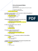 MCQs On Environmental Pollution