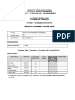 Group Assignment Cover Page