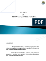 1 - PLANO de MAN. PREV. para Seguro