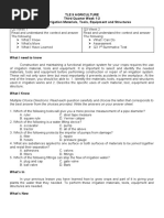 Tle 9 Agriculture Third Quarter Week 1-2 Lesson 1 Irrigation Materials, Tools, Equipment and Structures