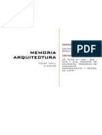 Memoria Descriptiva - Proyecto Plaza 48