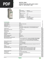 RE7RL13BU OFF DELAY Timing Relay Datasheet