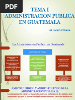 La Administración Publica en Guatemala