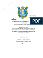 Proyecto de Tesis Especies Acuaticas