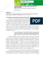 Fichamento 2 FRIGOTTO, G. Educação e Trabalho - Bases para Debater A Educação Profissional Emancipatória. Otavio