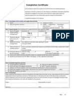 BS7909 Completion Certificate