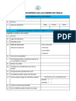 5to Grado - Formato Ficha Socioeconomica - Dia 21 y 22 de Marzo