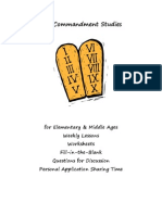 Ten Commandment Studies For Middle and Youth Ages