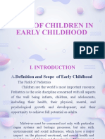 Care of Children in Early Childhood