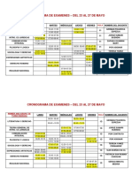 Cronograma Examenes 2022-A