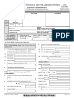 Application For Action On An Approved Application or Petition