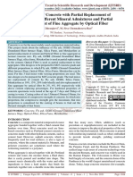 Behaviour of Concrete With Partial Replacement of Cement by Different Mineral Admixtures and Partial Replacement of Fine Aggregate by Optical Fiber