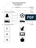 How To Create English Question Paper For Nursery Class in Ms Word 2019