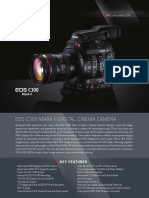 Eos C300 Mark Ii Digital Cinema Camera: Key Features