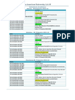 Calendario 3 Trim 2021