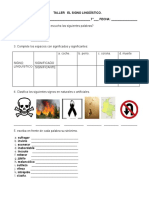 Taller El Signo Lingüístico