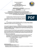 Memorandum of Agreement - Brgy and Salis