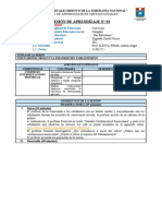 Sesión de Aprendizaje N 01 Segundo Grado Ii Bimestre