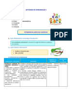 D3 A1 SESION 1RO Completamos Patrones Numéricos