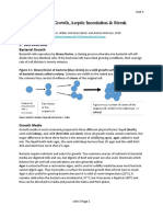 Unit 3 Microbial Growth, Aseptic Inoculation and Streak Isolation Formatted 3-28-18