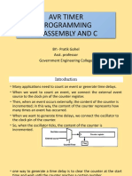 Avr Timer Programming in Assembly and C: BY:-Pratik Gohel Asst. Professor Government Engineering College