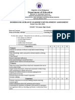 Homeroom Guidance Learner's Development Assessment (JHS)