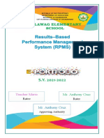 Teacher's RMPS E-Porfolio With 19 Indicators