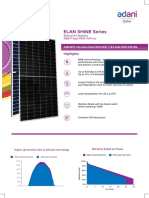 Datasheet Adani Solar India 520w 530w 535w 540w 545w MBB P Type Mono Perc Half Cut Bifacial 182mm Eternal Shine