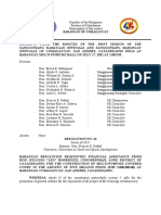 Barangay of Comagaycay: Republic of The Philippines Province of Catanduanes Municipality of San Andres