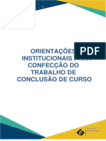 Orientações Institucionais para Confecção Do Trabalho de Conclusão de Curso