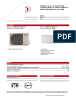 Features: Submittal Data - Wall-Mounted LM012HO-115P432-1X - LM012HI-115P432-1X Single Zone Mini-Split Heat Pump