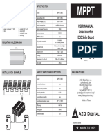 User Manual Solar Inverter ECO Solar Boost MPPT-3000 3kW: Housing / Connectors Specification