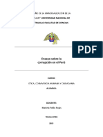 Ensayo Sobre La Corrupción