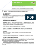 H21 (D15) - SD 01 - MTM - Resolver Problemas Utilizando Relações Entre Diferentes Unidades de Medida - Versão Estudante