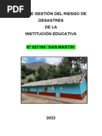 Modelo Plan de Gestión Del Riesgo de Desastres