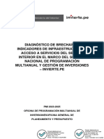 Diagnóstico de Brechas de Indicadores de Infraestructura