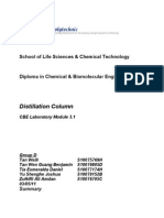 Distillation Report