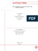 Sacred Heart College: Nichedemics in Chemistry 1O: Online Technology For Distance Learning