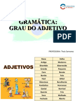 Gramática Grau Do Adjetivo - U3