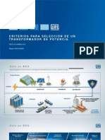 WEBINAR 1 Julio 2021 CRITERIOS SELECCION TRANSFORMADOR DE POTENCIA